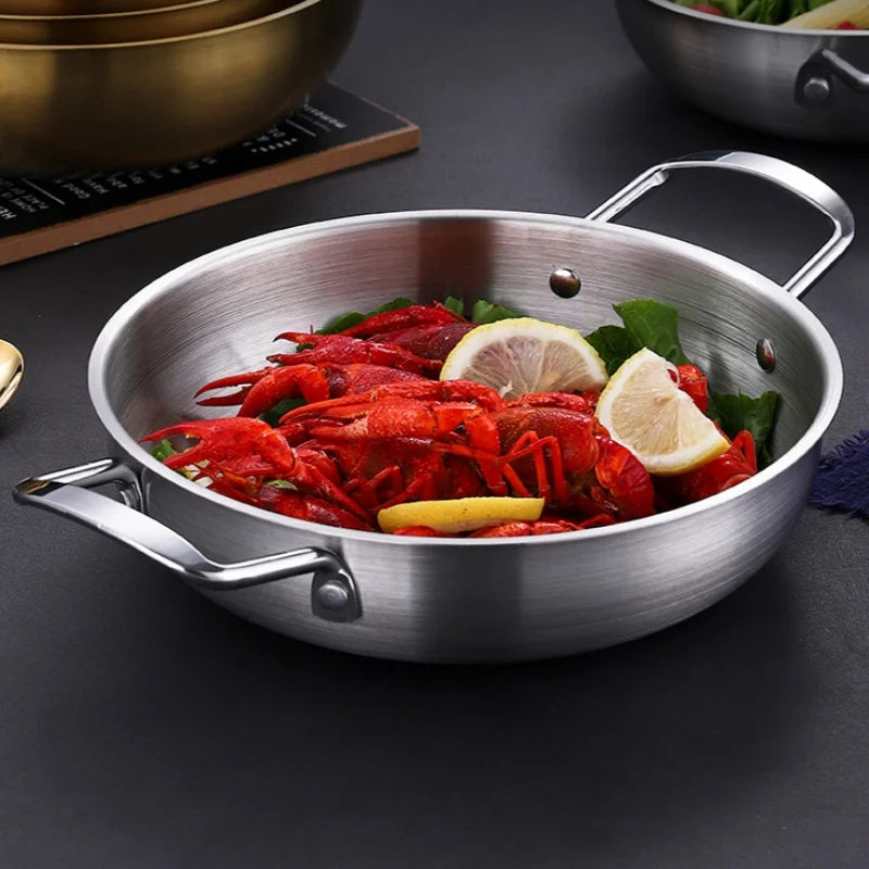 Stainless Steel Even Heat Sauce & Paella Pan