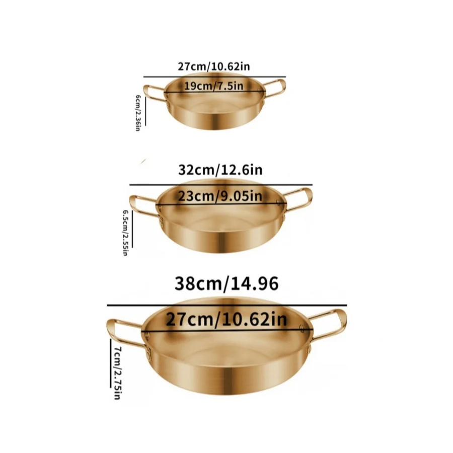 Stainless Steel Even Heat Sauce & Paella Pan