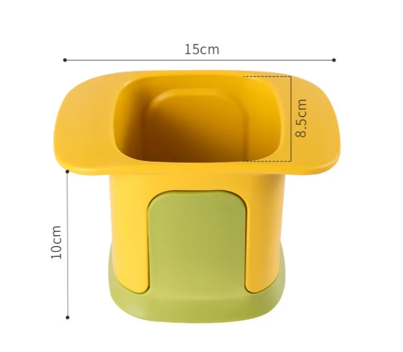 Stainless Steel Hand-Press Vegetable Cutter (BPA-Free Frame)