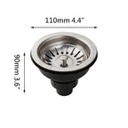 Stainless Steel Pop-Up & Odor-Filtering Sink Strainer