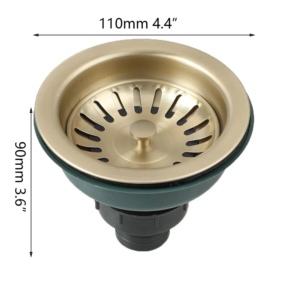 Stainless Steel Pop-Up & Odor-Filtering Sink Strainer