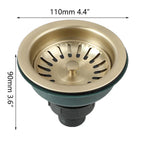 Stainless Steel Pop-Up & Odor-Filtering Sink Strainer