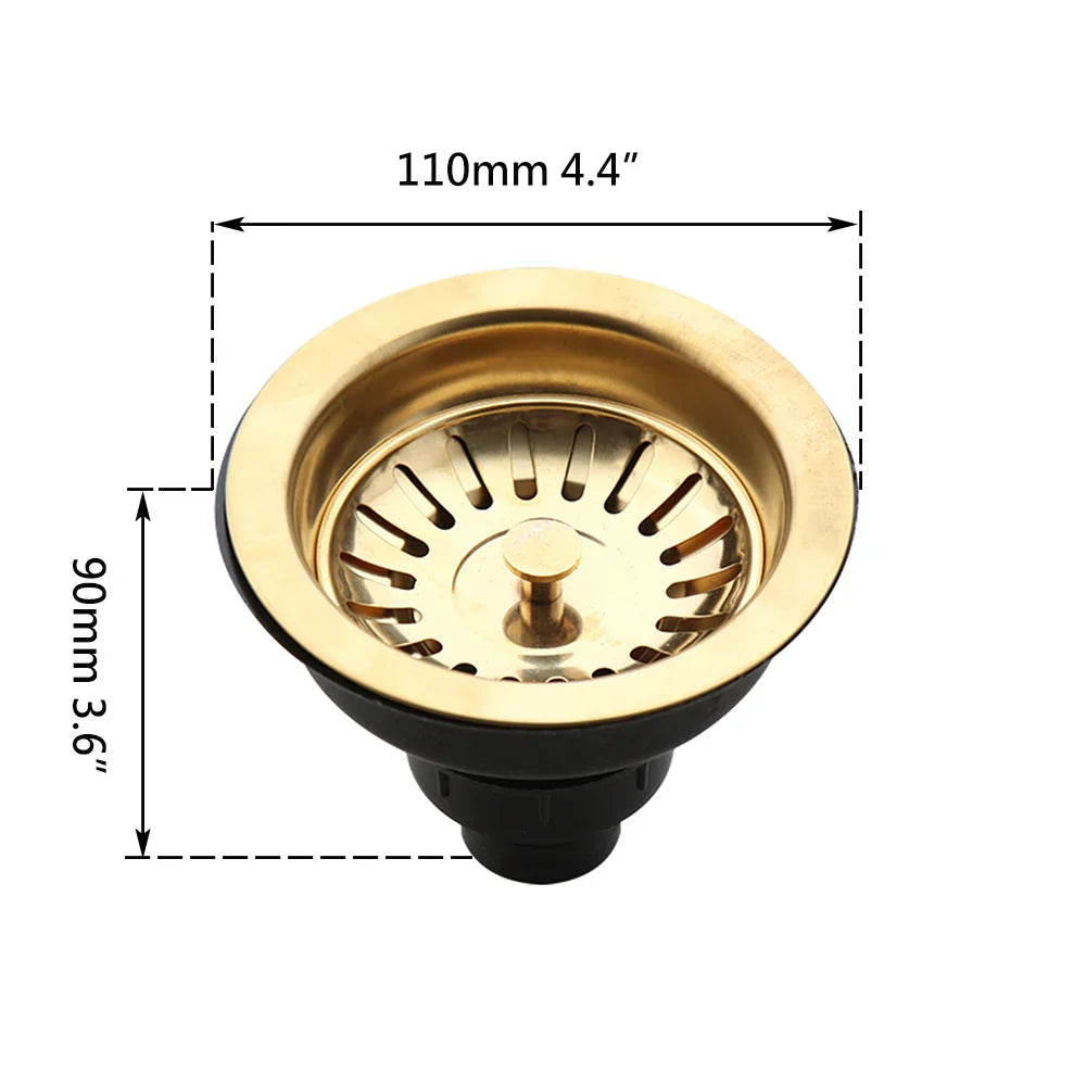 Stainless Steel Pop-Up & Odor-Filtering Sink Strainer