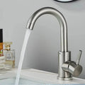 Stainless Steel Single-Handle Bathroom Faucet (Deck-Mounted)