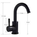 Stainless Steel Single-Handle Bathroom Faucet (Deck-Mounted)