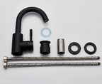 Stainless Steel Single-Handle Bathroom Faucet (Deck-Mounted)
