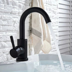 Stainless Steel Single-Handle Bathroom Faucet (Deck-Mounted)