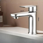 Stainless Steel Single-Handle Bathroom Faucet (Deck-Mounted)