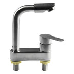Stainless Steel Single-Handle Hot & Cold Kitchen Faucet (Deck-Mount)