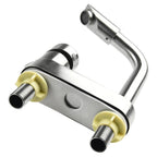 Stainless Steel Single-Handle Hot & Cold Kitchen Faucet (Deck-Mount)