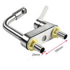 Stainless Steel Single-Handle Hot & Cold Kitchen Faucet (Deck-Mount)