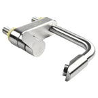 Stainless Steel Single-Handle Hot & Cold Kitchen Faucet (Deck-Mount)
