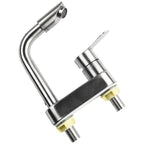 Stainless Steel Single-Handle Hot & Cold Kitchen Faucet (Deck-Mount)
