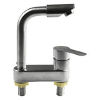 Stainless Steel Single-Handle Hot & Cold Kitchen Faucet (Deck-Mount)