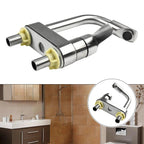 Stainless Steel Single-Handle Hot & Cold Kitchen Faucet (Deck-Mount)