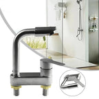 Stainless Steel Single-Handle Hot & Cold Kitchen Faucet (Deck-Mount)