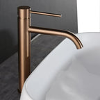 Stainless Steel Tall Single-Lever Bathroom Faucet