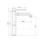 Stainless Steel Tall Single-Lever Bathroom Faucet