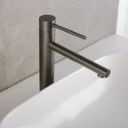 Stainless Steel Tall Single-Lever Bathroom Faucet
