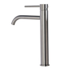 Stainless Steel Tall Single-Lever Bathroom Faucet