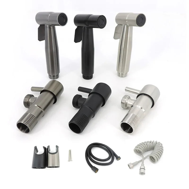 Stainless Steel Wall-Mount Handheld Bidet Sprayer