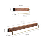 Stainless Steel Wall-Mounted Towel Bar With Hook (24-Inch)
