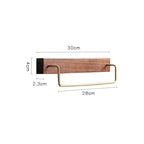 Stainless Steel Wall-Mounted Towel Bar With Hook (24-Inch)