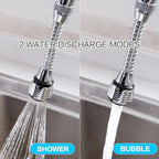 Stainless Steel Water-Saving 360° Swivel Faucet Extension