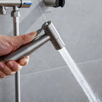 Stainless Steel Water-Saving Horizontal Stream Handheld Bidet Sprayer