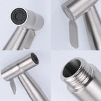 Stainless Steel Water-Saving Horizontal Stream Handheld Bidet Sprayer