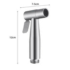 Stainless Steel Water-Saving Horizontal Stream Handheld Bidet Sprayer