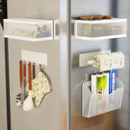 Strong Magnetic Tool-Free Fridge Side Shelf