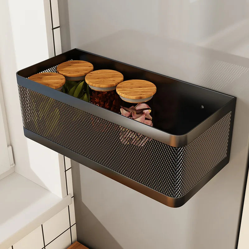 Strong Magnetic Tool-Free Fridge Side Shelf