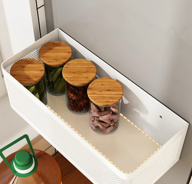Strong Magnetic Tool-Free Fridge Side Shelf
