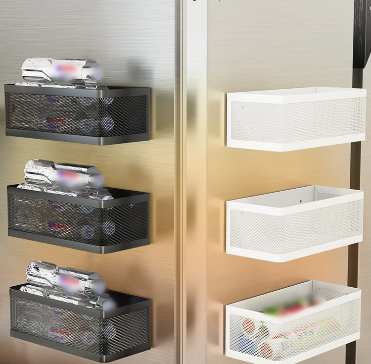 Strong Magnetic Tool-Free Fridge Side Shelf