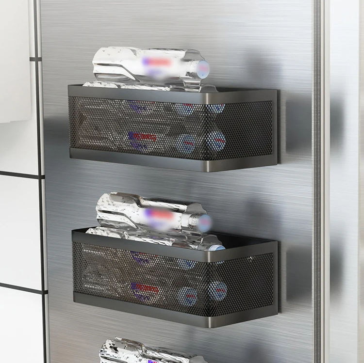 Strong Magnetic Tool-Free Fridge Side Shelf