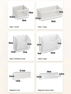 Strong Magnetic Tool-Free Fridge Side Shelf