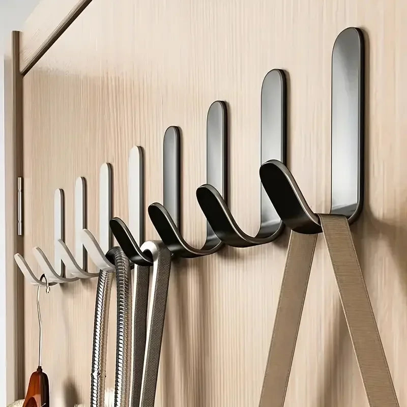 Strong Waterproof Self-Adhesive J-Hooks (Set of 6)