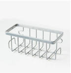 Suction-Cup Rust-Resistant Aluminum Sponge Holder