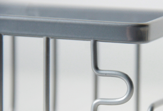 Suction-Cup Rust-Resistant Aluminum Sponge Holder
