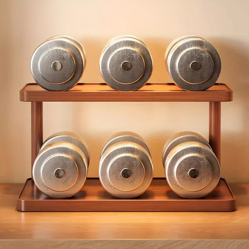 Sustainable Bamboo 2-Tier Countertop Organizer