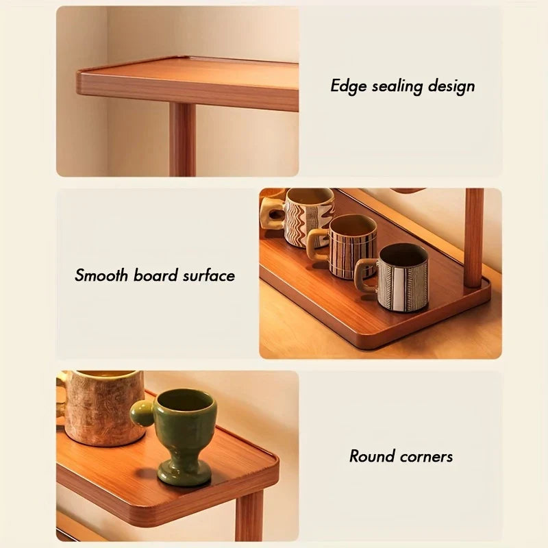 Sustainable Bamboo 2-Tier Countertop Organizer