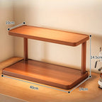 Sustainable Bamboo 2-Tier Countertop Organizer