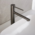 Tall Single-Handle Stainless Steel Basin Faucet