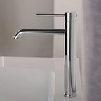 Tall Single-Handle Stainless Steel Basin Faucet