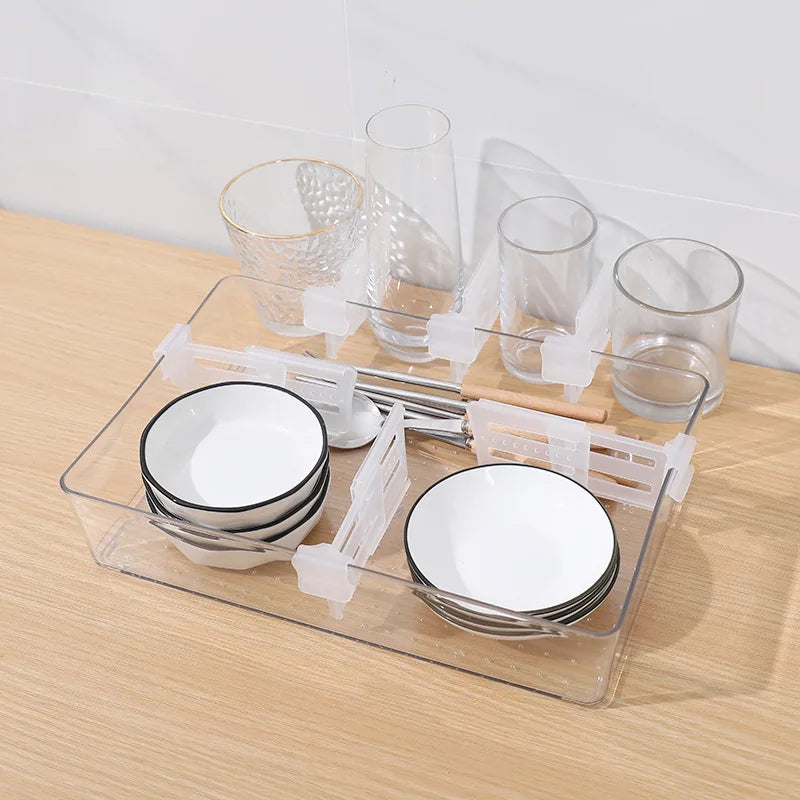 Telescopic Adjustable BPA-Free Refrigerator Dividers (Set of 4)