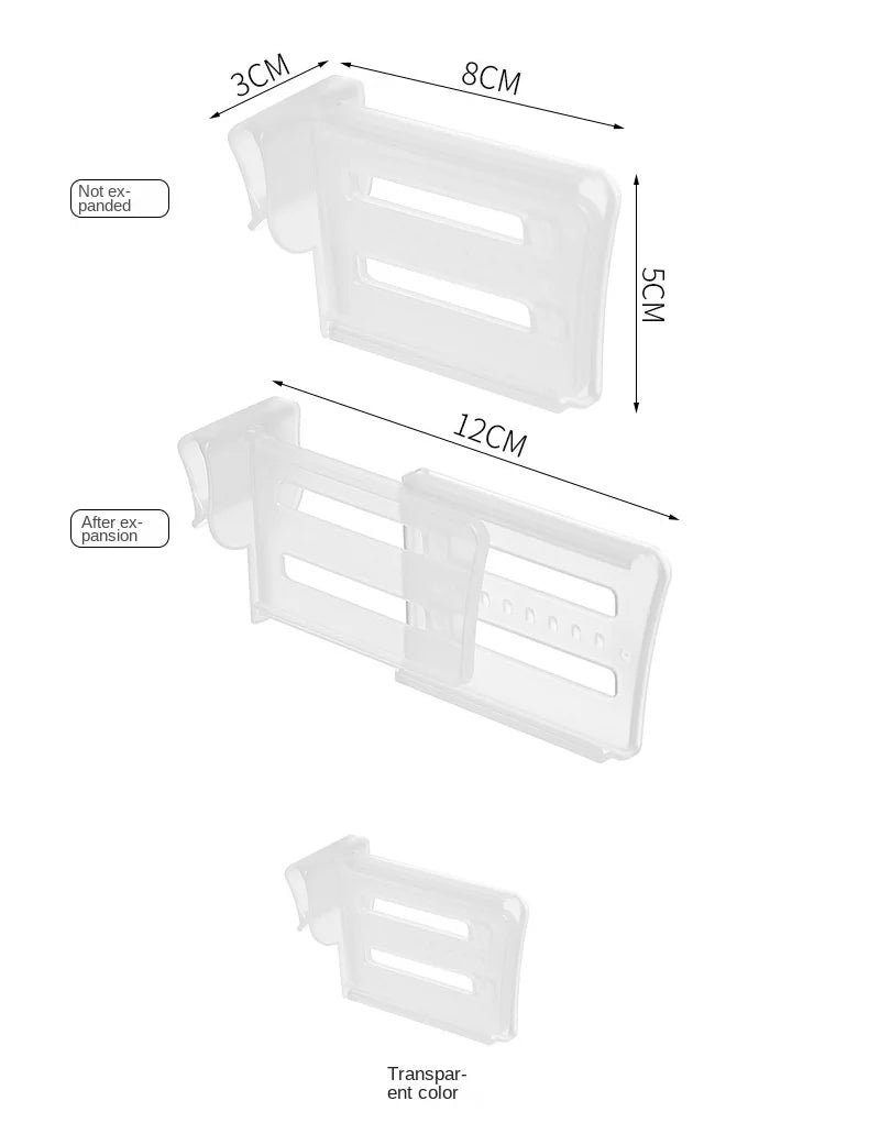 Telescopic Adjustable BPA-Free Refrigerator Dividers (Set of 4)