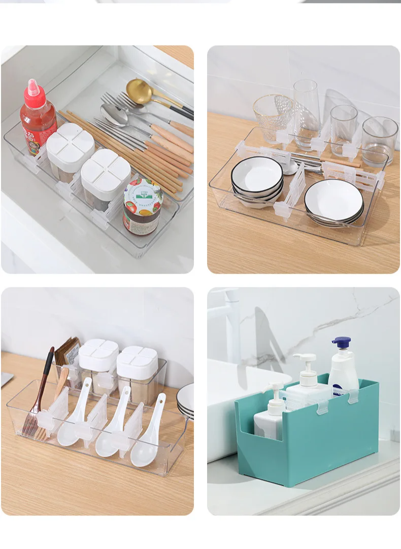 Telescopic Adjustable BPA-Free Refrigerator Dividers (Set of 4)