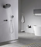 Thermostatic Solid Brass Rainfall Shower Set (Wall-Mounted)