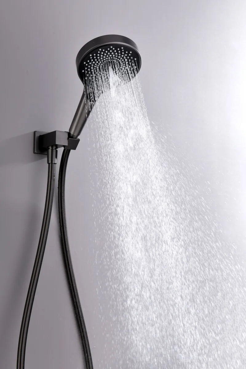Thermostatic Solid Brass Rainfall Shower Set (Wall-Mounted)